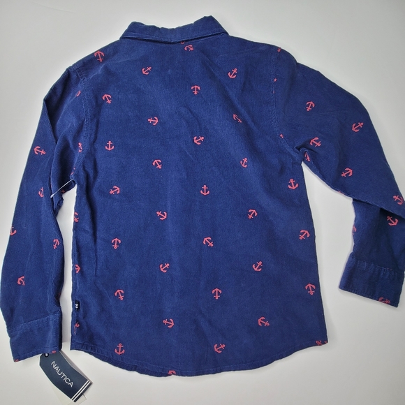 NWT Nautica Boys Long sleeve Anchor button down size 6 - Picture 6 of 6